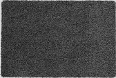 Ikado Katoenen droogloopmat op maat zwart 58cm, ecologisch 58 x 180 cm