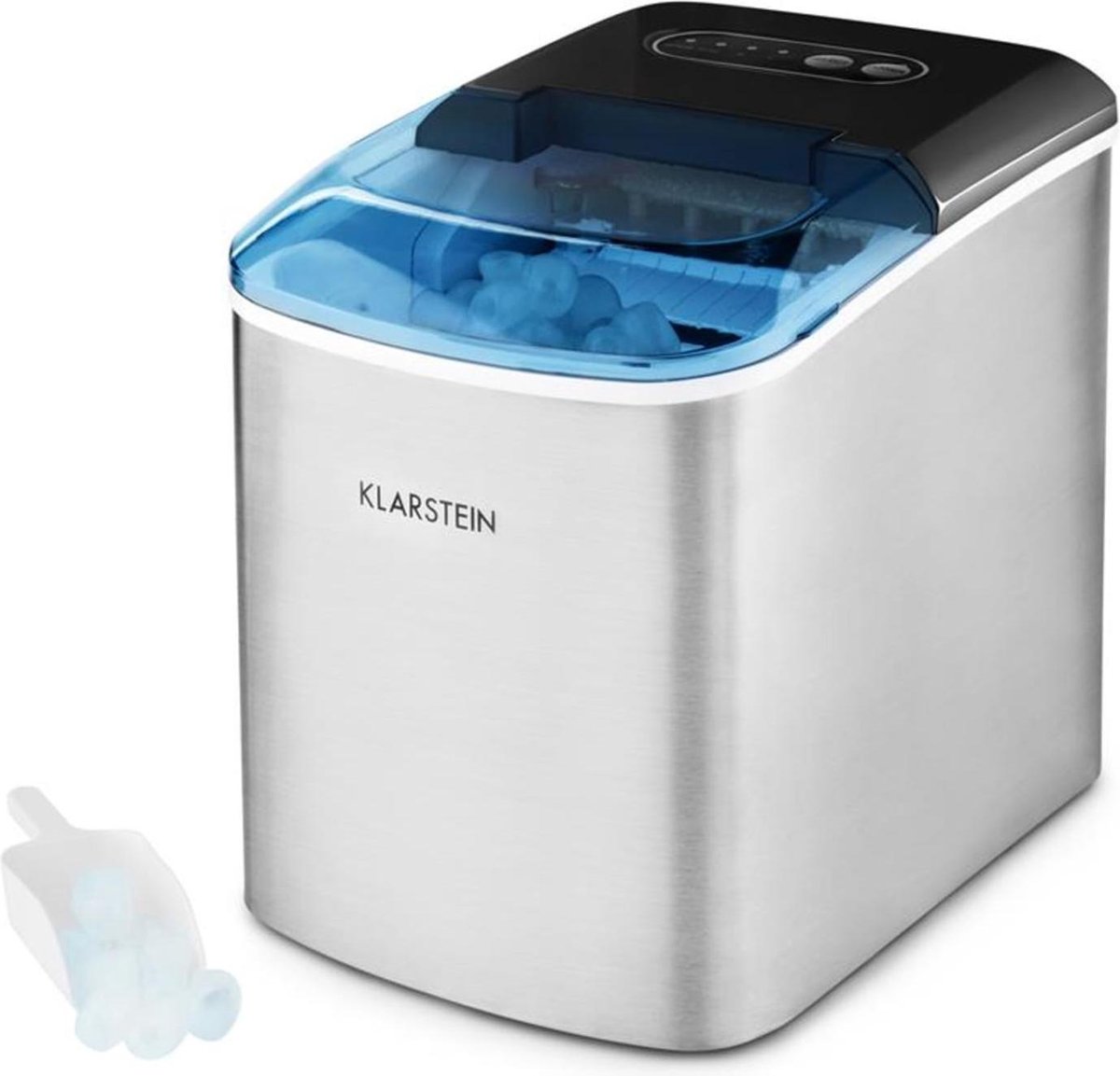 On-The-Rocks ijsmachine LED | 12kg per 24h | 2.1l | edelstaal