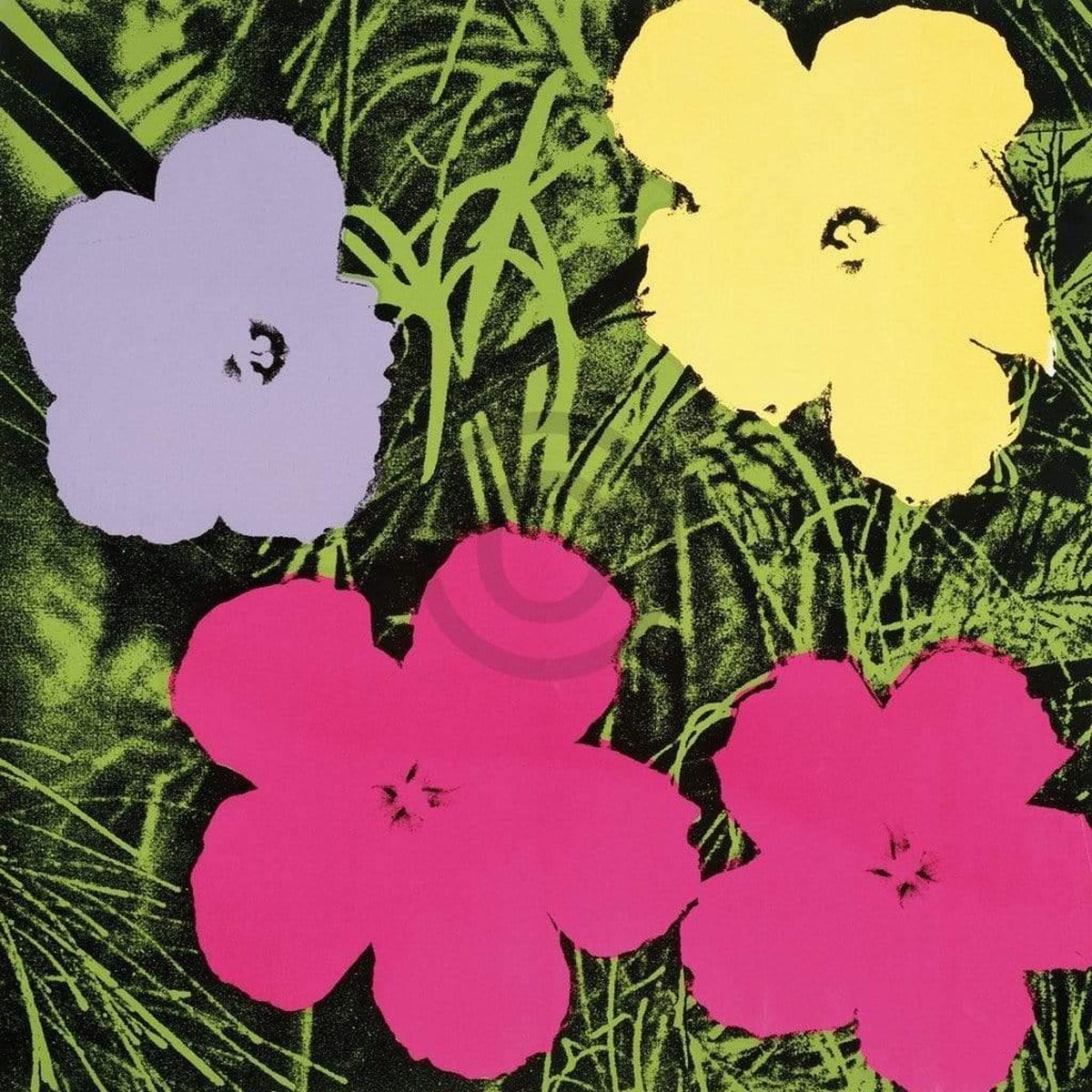 PGM Kunstdruk Andy Warhol - Flowers C, 1964 60x60 cm Divers