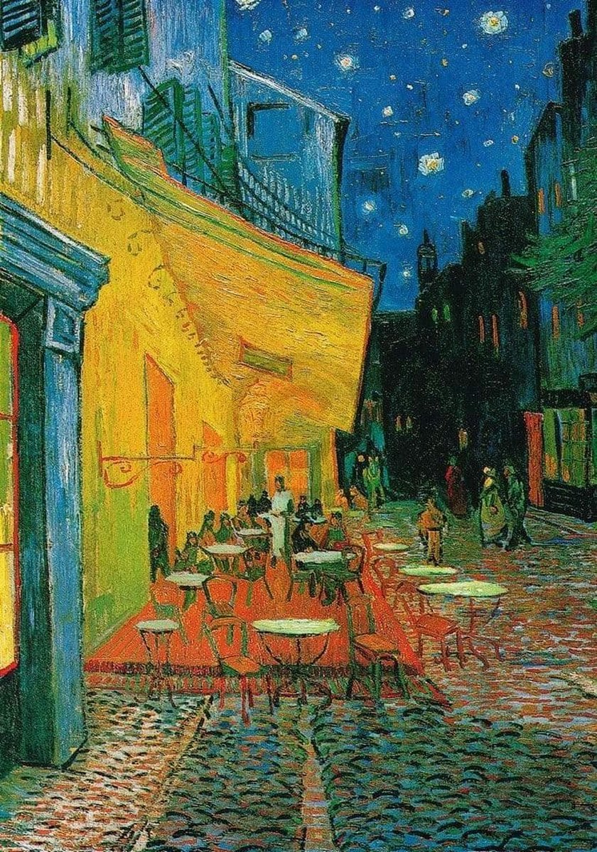 PGM Kunstdruk Vincent Van Gogh - Café at Night 60x80cm Divers
