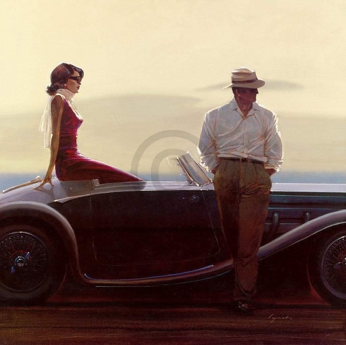 PGM Kunstdruk Brent Lynch - Coastal Drive 70x70cm Divers