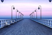 Fotobehang - Pier at the Seaside - 366 x 254 cm - Multi