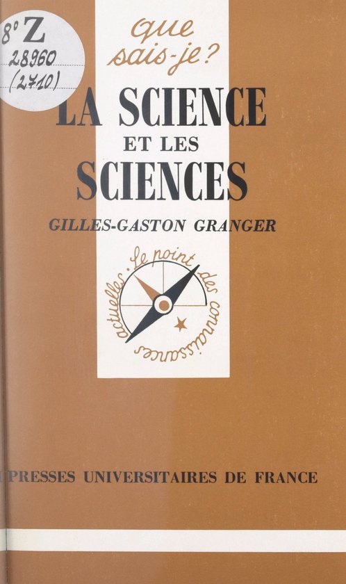 La science et les sciences - cover