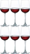 12x Stuks wijnglazen voor rode wijn 580 ml - Versailles - Wijn glazen