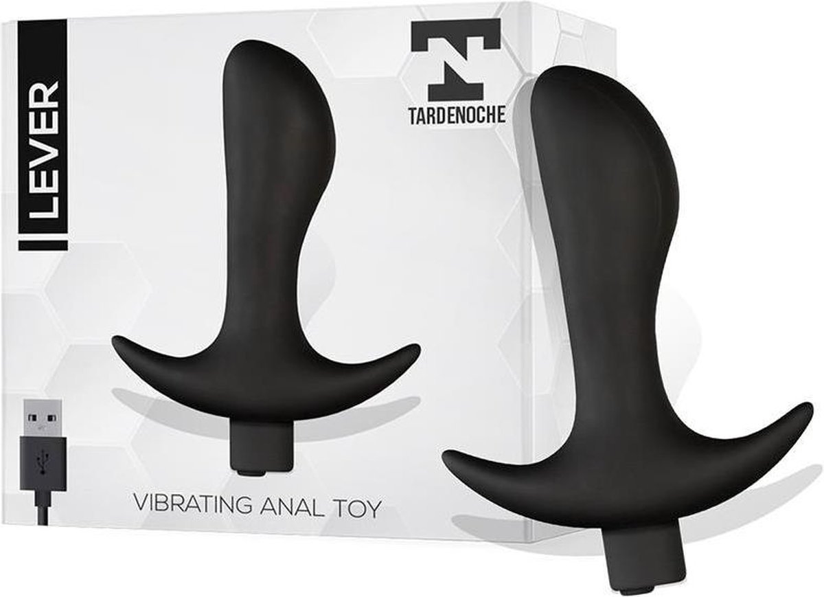 Goedkoopste TARDENOCHE - Lever Anal Plug With Vibration Usb Silicone