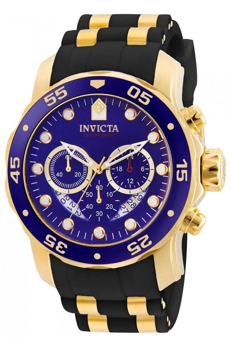 Invicta Pro Diver - SCUBA 6983 Heren Horloge - Waterdicht - Analoog - Quartz Uurwerk - Roestvrij Staal met blauwe Wijzerplaat - 48mm