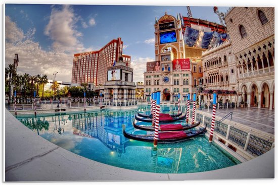 Forex - The Venetian Hotel - Las Vegas - 60x40cm Foto op Forex
