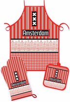 Keukenset Amsterdam Gevels Rood/zwart - Souvenir