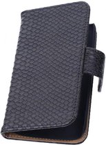 Snake Bookstyle Wallet Case Hoesjes voor Galaxy Note 3 Neo N7505 Zwart