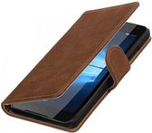 Bark Bookstyle Wallet Case Hoesjes voor Sony Xperia E4 Bruin