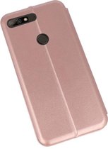 Slim Folio Case - Book Case Telefoonhoesje - Folio Flip Hoesje - Geschikt voor Huawei Y7 / Y7 Prime 2018 - Roze
