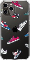 HappyCase Apple iPhone 12 Pro Hoesje Flexibel TPU Sneaker Print