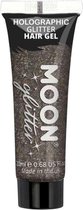 Moon Creations - Moon Glitter - Holographic Haargel - Zwart