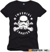 STAR WARS - T-Shirt Stormtrooper Skull Head Black (S)