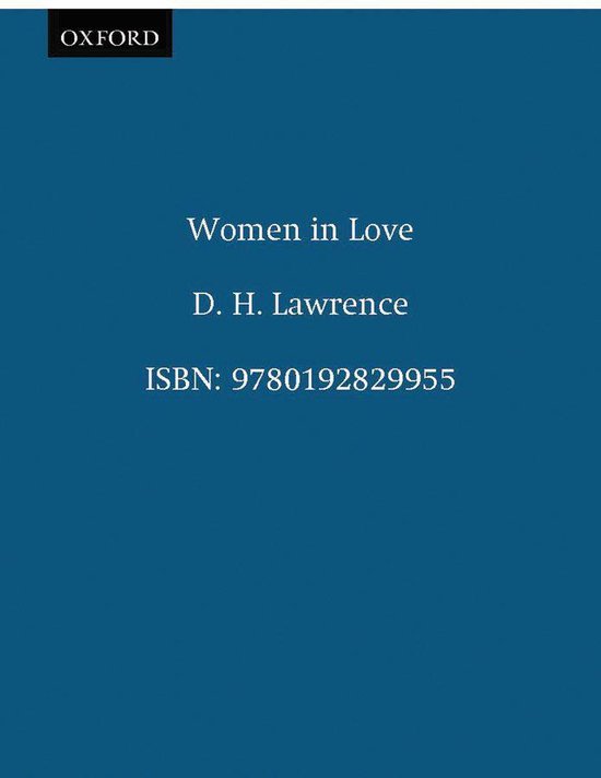 Oxford World's Classics - Women in Love - cover