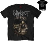 Tshirt Homme Slipknot - S- Skull Group Zwart