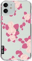 Casetastic Apple iPhone 12 / iPhone 12 Pro Hoesje - Softcover Hoesje met Design - Pink Roses Print