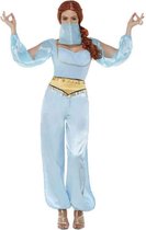 Smiffy's - 1001 Nacht & Arabisch & Midden-Oosten Kostuum - Spannende Arabische Danseres - Vrouw - Blauw - Small - Carnavalskleding - Verkleedkleding