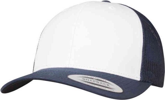 Flexfit - Retro Trucker Colored Front navy/white/navy one size Pet - Blauw