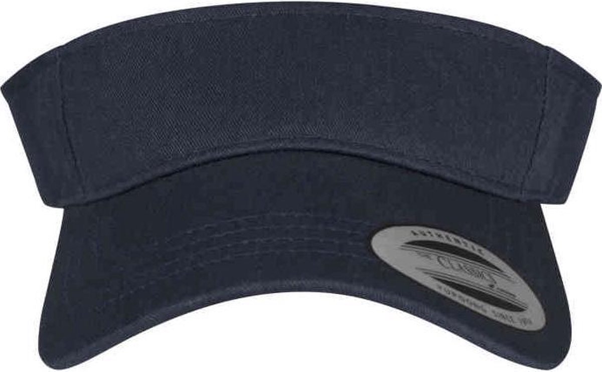 Flexfit - Curved Visor bol - Cap | Visor/zonneklep navy Blauw size one