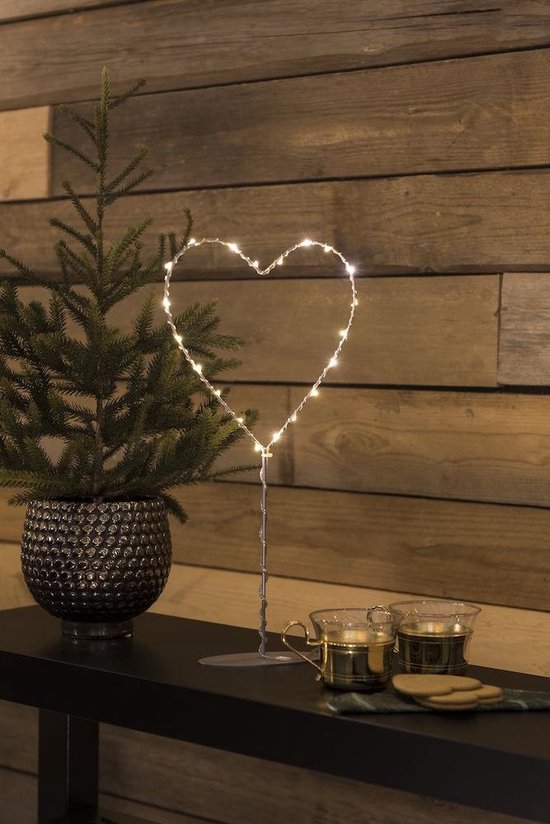 Konstsmide Kerstverlichting Hart 20 Led 2200k Ip20 40 Cm Amber