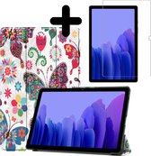 Samsung Galaxy Tab A7 2020 Hoesje Hoes Met Screenprotector - Vlinders