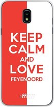Samsung Galaxy J7 (2018) Hoesje Transparant TPU Case - Feyenoord - Keep calm