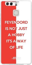 6F hoesje - geschikt voor Huawei P9 -  Transparant TPU Case - Feyenoord - Way of life #ffffff