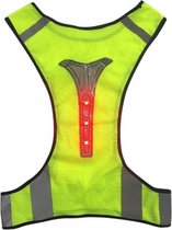 LED Hardloophesje met licht | Sporthesje | Reflecterend sporthesje | Hardlopen | Rennen | Fietsen | Hardloop verlichting | Hond uitlaten verlichting | Wandelen | Sportvest | Verste