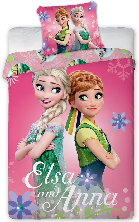 achtergrond spelen theater Disney Frozen Dekbedovertrek Friendship - Eenpersoons - 140 x 200 cm -  Katoen | bol.com