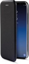 Samsung S9 hoesje zwart - Premium Bookcase Samsung Galaxy S9 hoesje met ruimte voor pasjes - Zwart