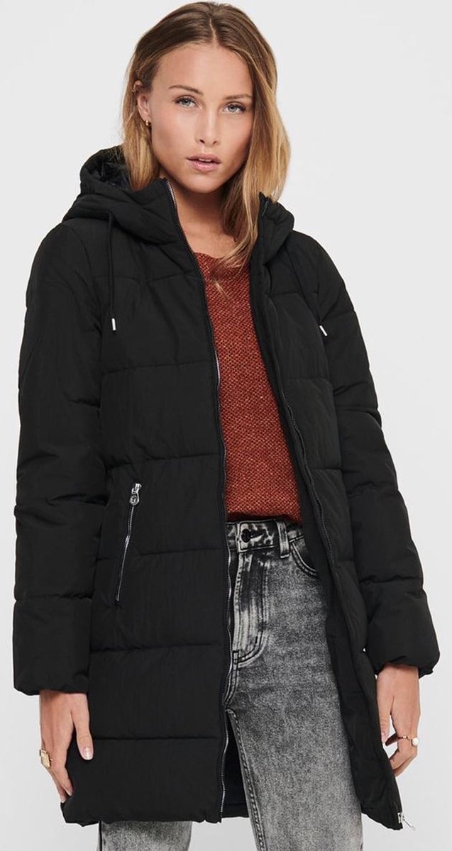Onldolly Long Puffer Coat Cc Otw Black 