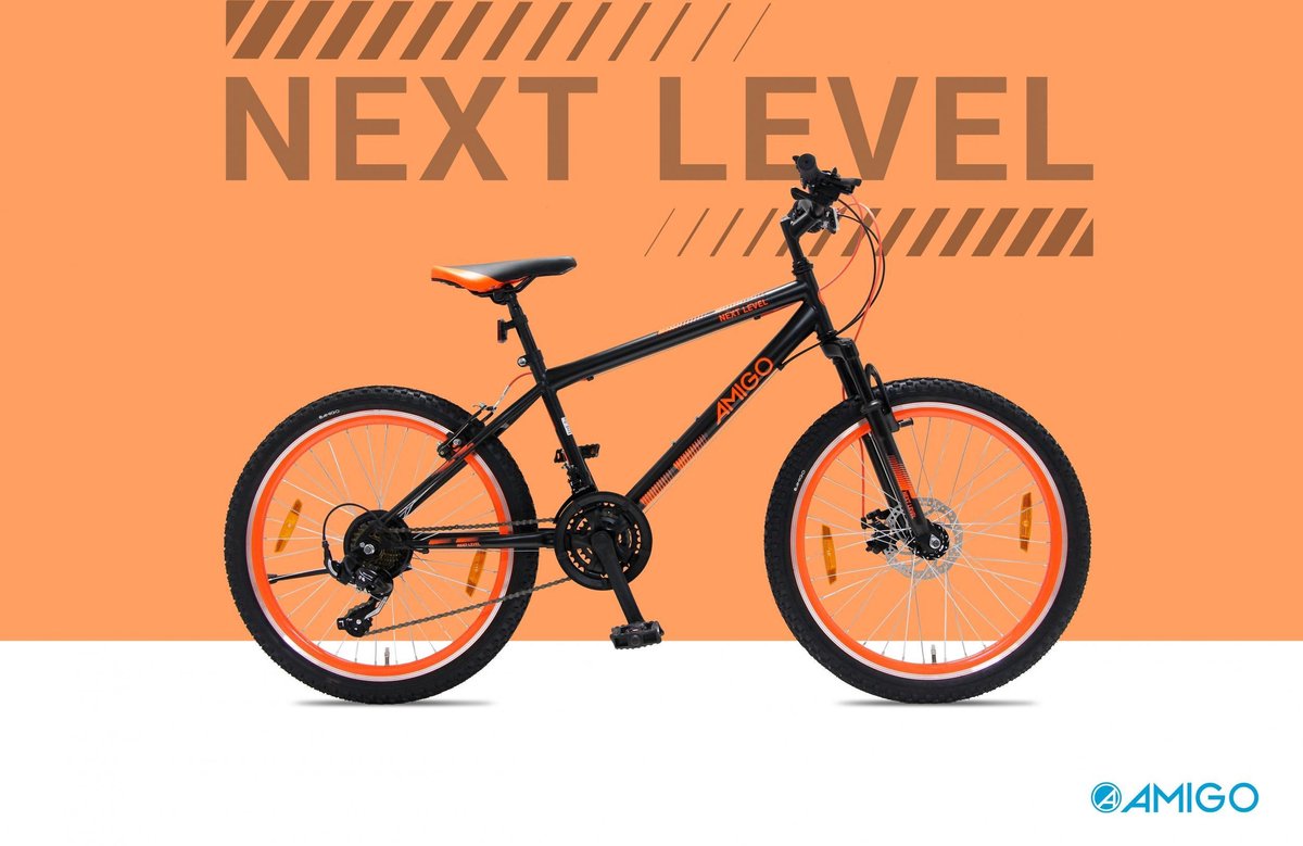 Amigo Next Level 26 Inch Amigo Next Level - Mountainbike 26 inch - Voor dames en heren - Met 21  versnellingen -... | bol.com