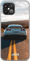 iPhone 12 Pro Max Hoesje Transparant TPU Case - Silver Sports Car #ffffff