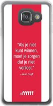 Samsung Galaxy A3 (2016) Hoesje Transparant TPU Case - AFC Ajax Quote Johan Cruijff #ffffff