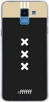 Samsung Galaxy J6 (2018) Hoesje Transparant TPU Case - AFC Ajax Uitshirt 2018-2019 #ffffff