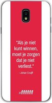 Samsung Galaxy J7 (2018) Hoesje Transparant TPU Case - AFC Ajax Quote Johan Cruijff #ffffff