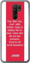 Xiaomi Redmi 9 Hoesje Transparant TPU Case - AFC Ajax Clublied #ffffff