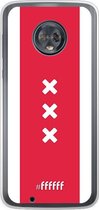 Motorola Moto G6 Hoesje Transparant TPU Case - AFC Ajax Amsterdam1 #ffffff