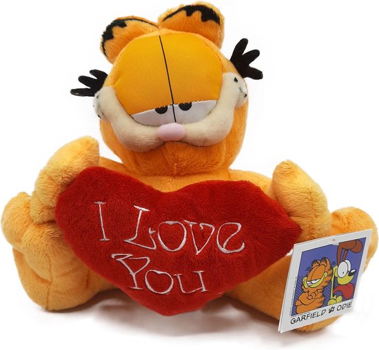 Garfield - Je t'aime - Peluche en peluche - 22 cm | bol