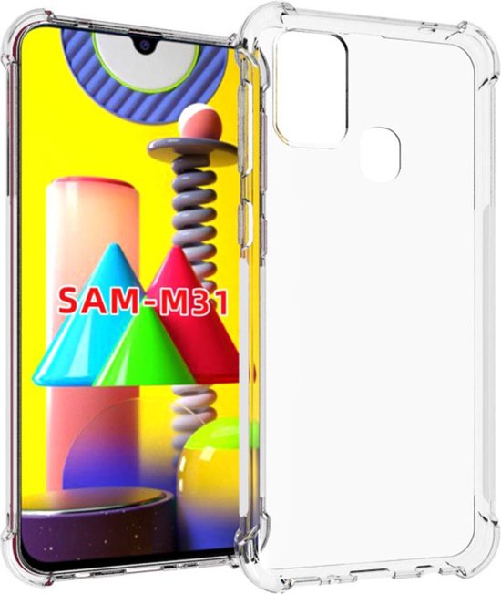 iMoshion Hoesje Geschikt voor Samsung Galaxy M31 Hoesje Siliconen - iMoshion Shockproof Case - Transparant