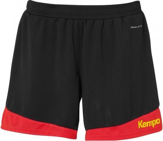 Kempa Emotion 2.0 Short Dames - Sportbroeken - zwart/rood - Vrouwen