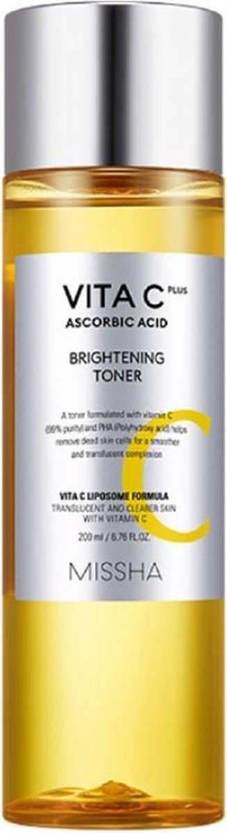 Missha - Vita C Plus Ascorbic Acid Brightening Toner - 200 ml