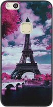 ADEL Siliconen Back Cover Softcase Hoesje Geschikt voor Huawei P10 Lite - Parijs Eiffeltoren
