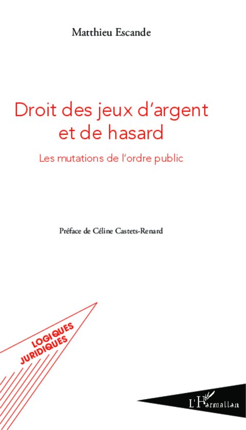 Droit des jeux d'argent et de hasard - cover