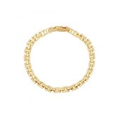 Armband vierkante schakels goudkleurig