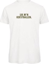 Kerst t-shirt wit Lik m'n kerstballen - soBAD. | Kerst t-shirt soBAD. | kerst shirts volwassenen | kerst t-shirts volwassenen | Kerst outfit | Foute kerst t-shirts