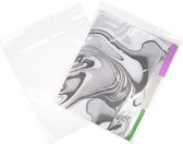 Gripzakken 25.5x30.5cm Kristalhelder PP 100 Micron (100 stuks)