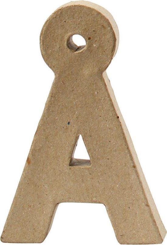 Letter, Å, H: 10 cm, dikte 2 cm, 1 stuk