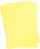 Gekleurd Karton, A2, 420x594 mm, 180 gr, lichtgeel, 10 vel/ 1 doos | Knutselpapier | Knutselkarton